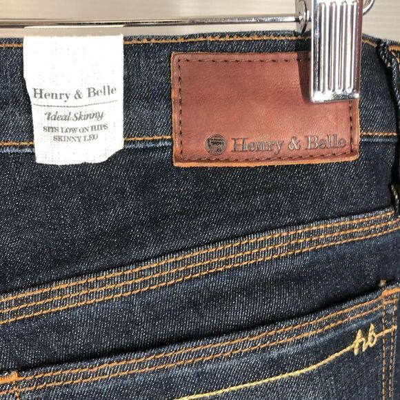 HENRY & BELLE Randolph Ideal Skinny Jeans Dark Wash NWT Sz 28‎ - Picture 5 of 8